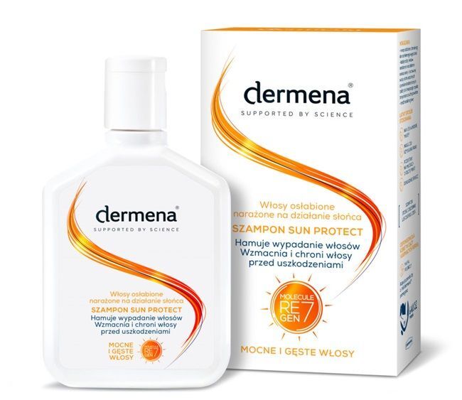 Dermena Sun Protect szampon do wypadających włosów, 200 ml