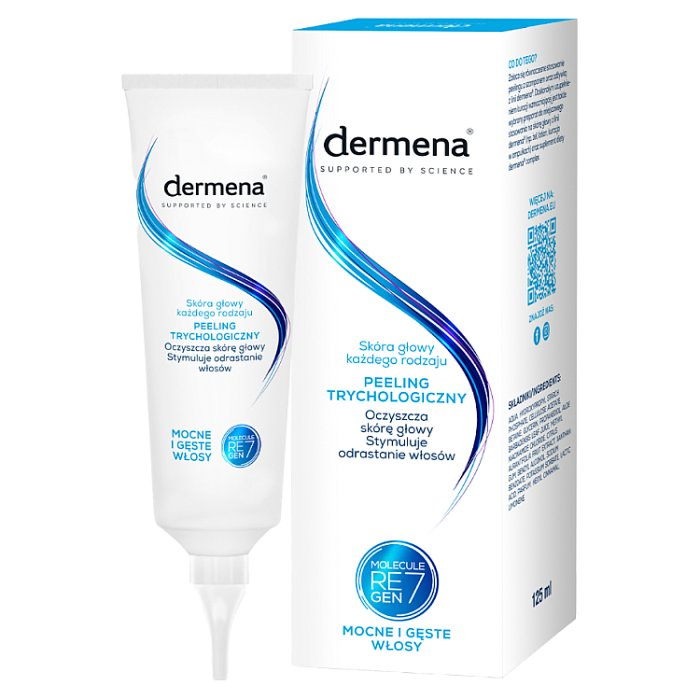 Dermena Supported by Science peeling trychologiczny do skóry głowy, 125 ml