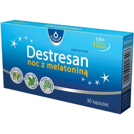 Destresan Noc z melatoniną kapsułki, 30 szt.