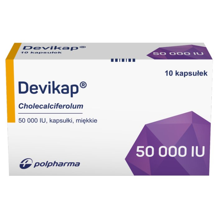 Devicap 50 000 IU kapsułki, 10 szt.