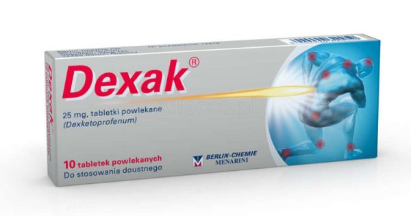 Dexak 25 mg 10 tabletek powlekanych