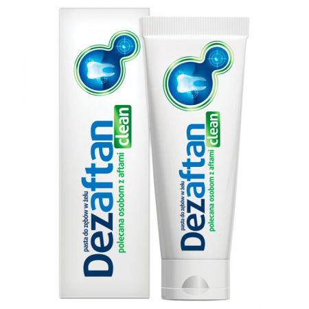 Dezaftan Clean pasta do zębow z żelu 75 ml / Afty i stany zapalne jamy ustnej