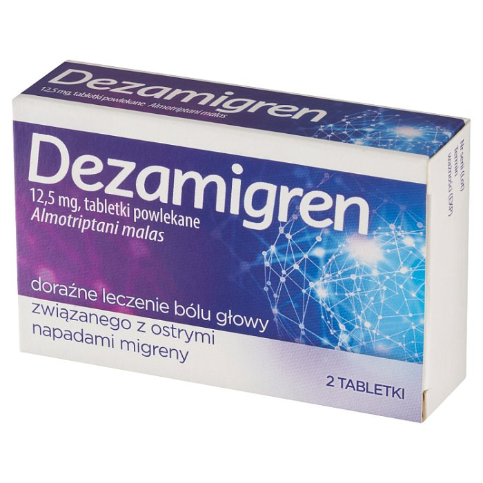 Dezamigren 12,5 mg 2 tabletki