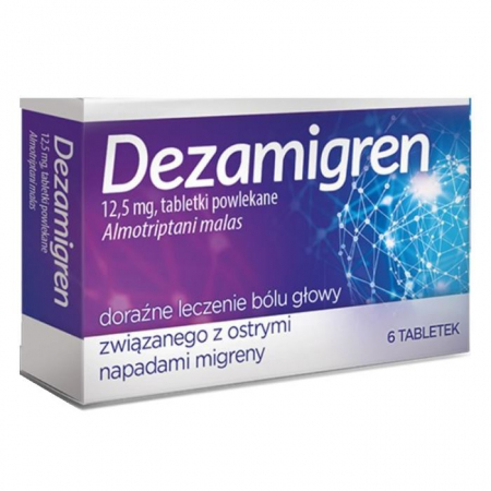 Dezamigren 12,5 mg tabletki, 6 szt.