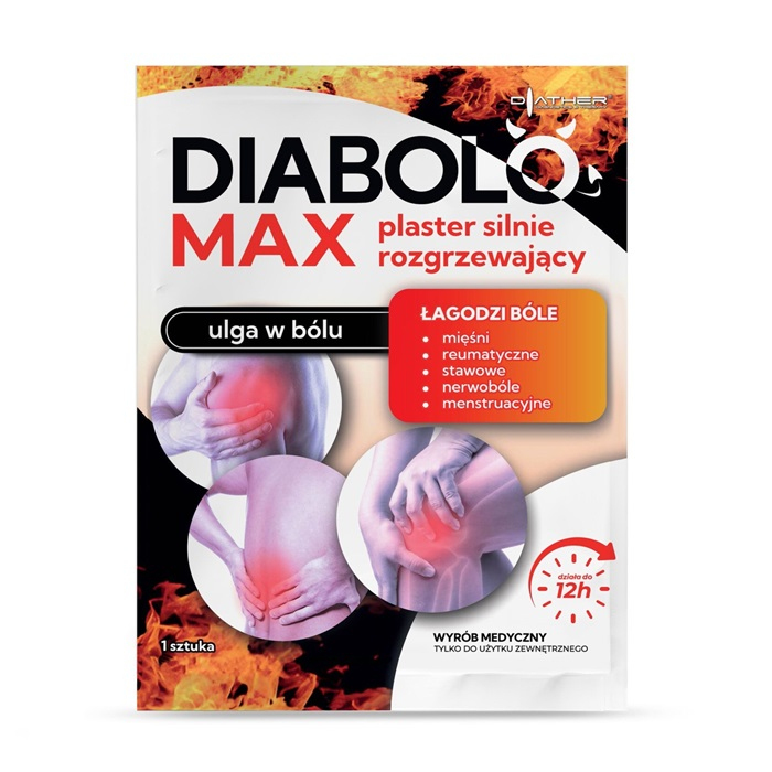 Diabolo Max plaster silnie rozgrzewający, 1 szt.