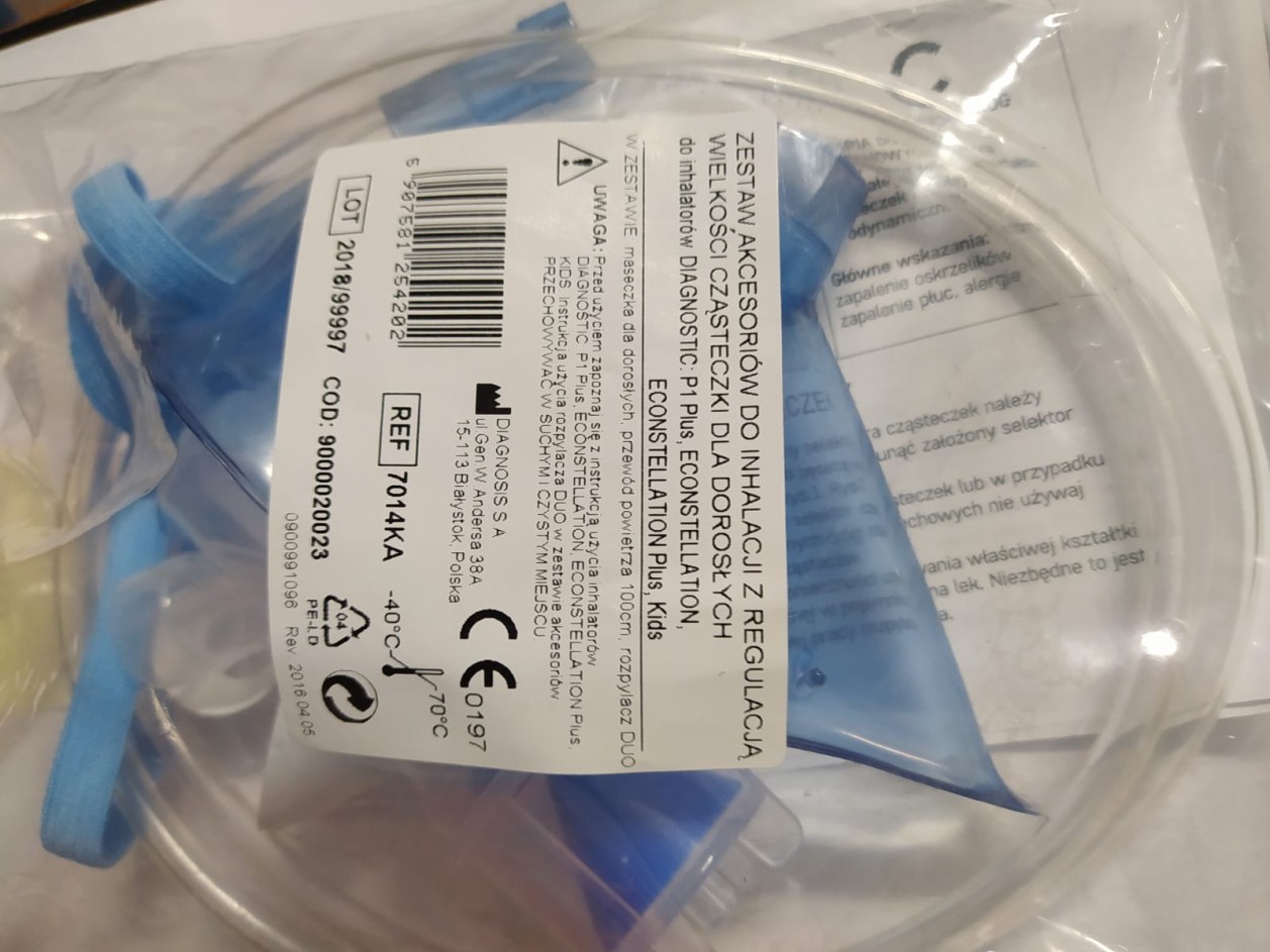 Diagnosis Zestaw akcesoriów do inhalacji dorosłych 1 op