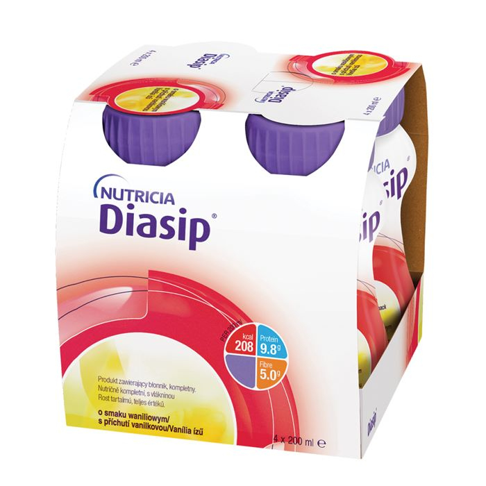 Diasip 4x200ml waniliowy