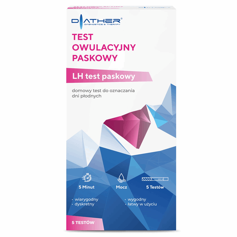 Diather Test owulacyjny paskowy, 5 szt.