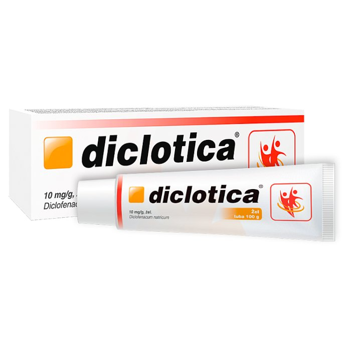 Diclotica 10 mg/g żel przeciwzapalny z diklofenakiem, 100 g