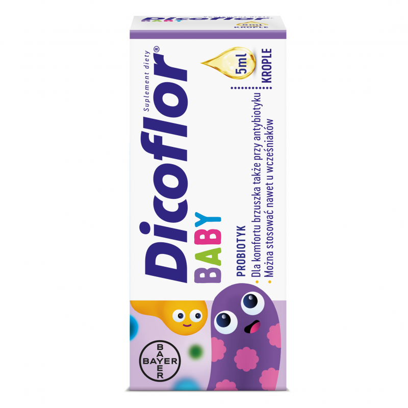 Dicoflor Baby probiotyk w kroplach dla niemowląt i dzieci, 5 ml