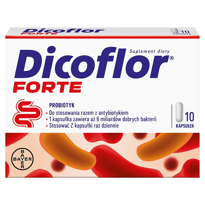 Dicoflor Forte probiotyk w kapsułkach, 10 szt.