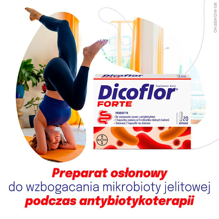 Dicoflor Forte probiotyk w kapsułkach, 20 szt.