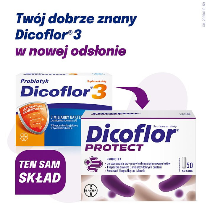 Dicoflor Protect probiotyk w kapsułkach, 50 szt.