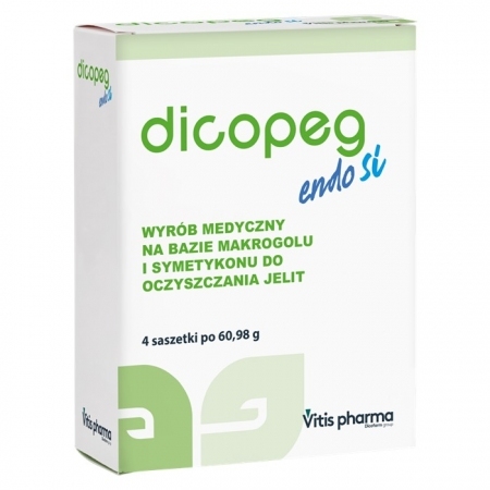Dicopeg Endo Si do oczyszczania jelit saszetki, 4 x 60,98 g