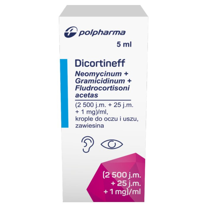 Dicortineff zawiesina do oczu i uszu 5 ml