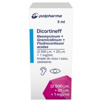 Dicortineff zawiesina do oczu i uszu 5 ml