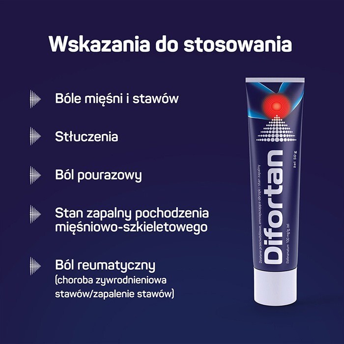 Difortan 100mg/g żel  50 g