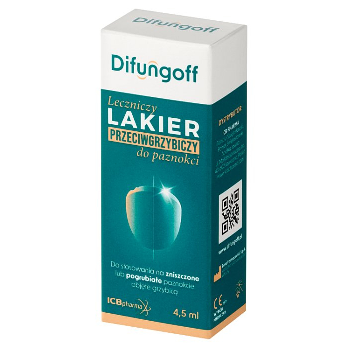 Difungoff przeciwgrzybiczy leczniczy lakier do paznokci, 4,5 ml