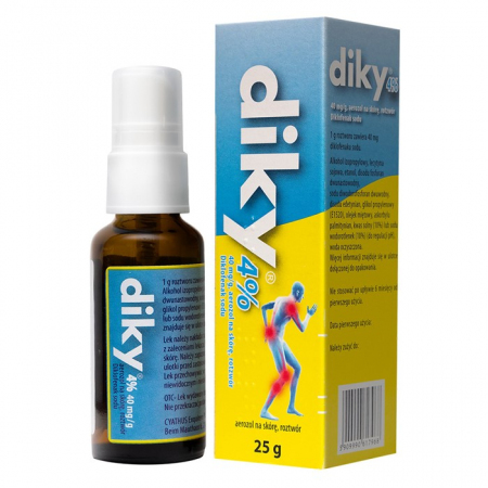 Diky 4% aerozol na skórę 25 g