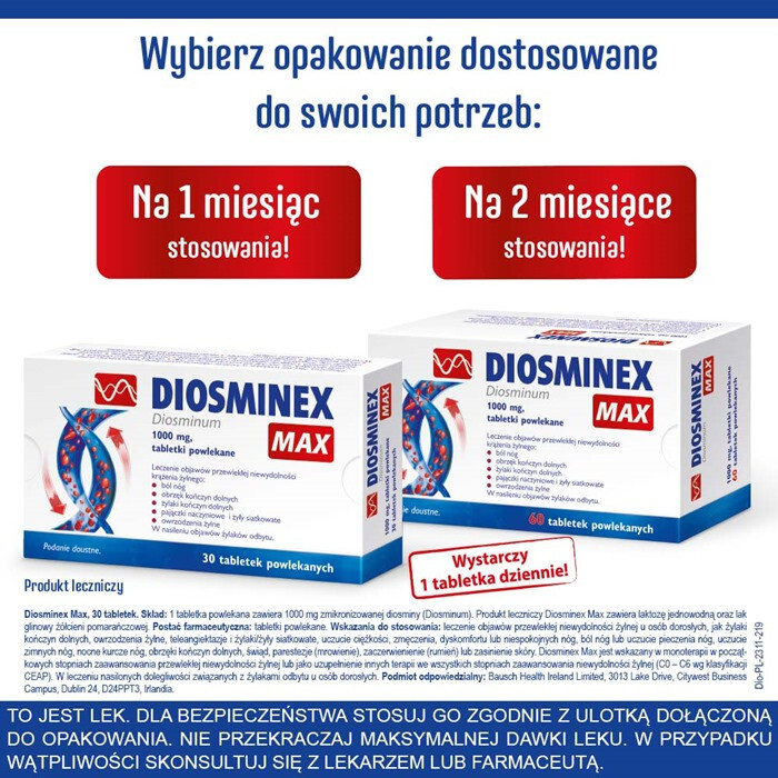 Diosminex Max 1000 mg 30 tabl.