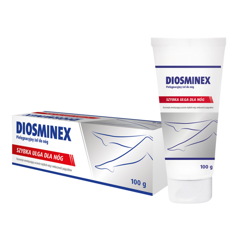 Diosminex Szybka ulga dla nóg żel, 100 g