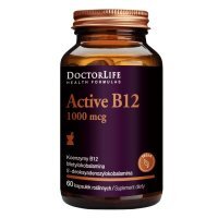 Doctor Life Active B12 1000 mcg kapsułki z witaminą B12, 60 szt.