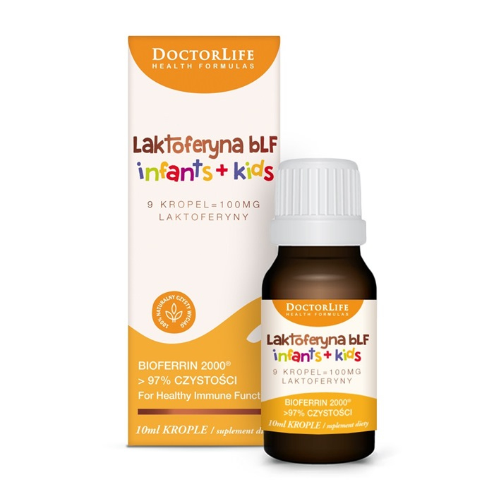 Doctor Life Laktoferyna bLF Infants & Kids krople na odporność dla dzieci, 10 ml