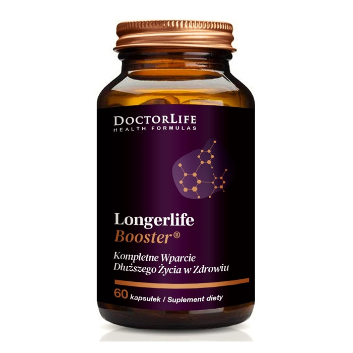 Doctor Life Longerlife Booster kapsułki na dłuższe życie w zdrowiu, 60 szt.