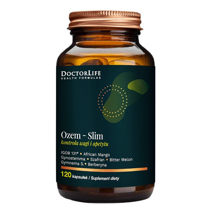Doctor Life Ozem-Slim kapsułki wspierające kontrolę wagi i apetytu, 120 szt.