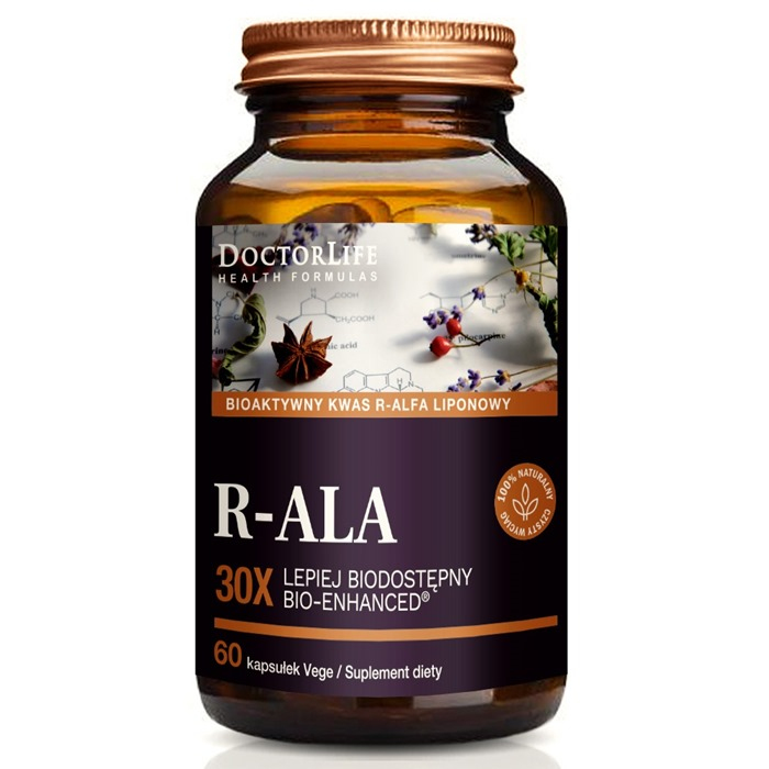 Doctor Life R-ALA kapsułki zawierające kwas alfa liponowy, 60 szt.