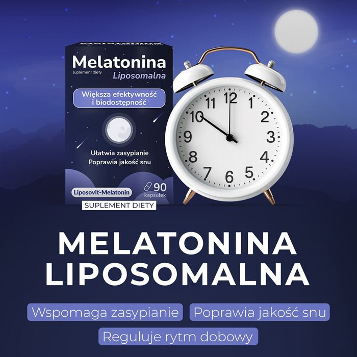 Domowa Apteczka Melatonina Liposomalna kapsułki ułatwiające zasypianie, 90 szt.