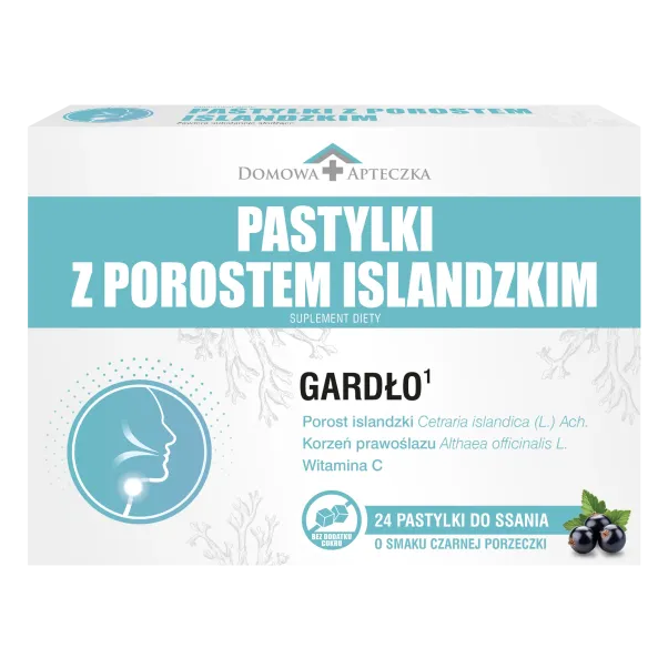 Domowa Apteczka Pastylki z porostem islandzkim, 30 szt.