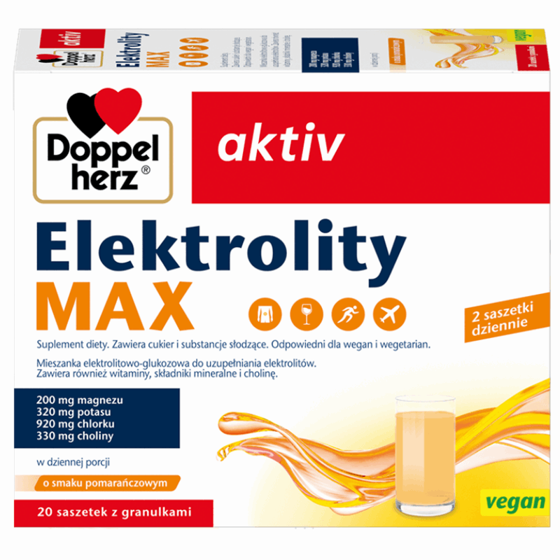 Doppelherz Aktiv Elektrolity Max saszetki, 20 szt.