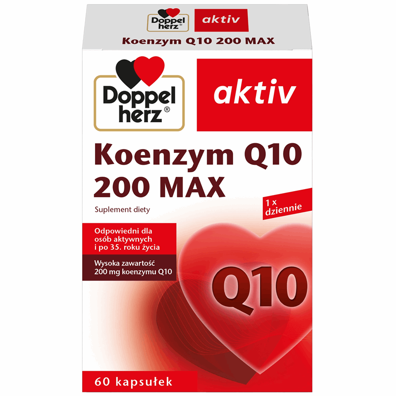 Doppelherz Aktiv Koenzym Q10 200 Max kapsułki, 60 szt.
