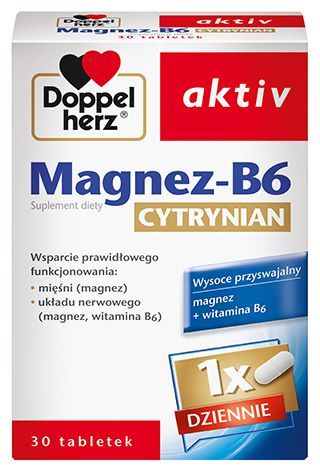 DOPPELHERZ AKTIV Magnez-B6 Cytrynian 30 tabletek