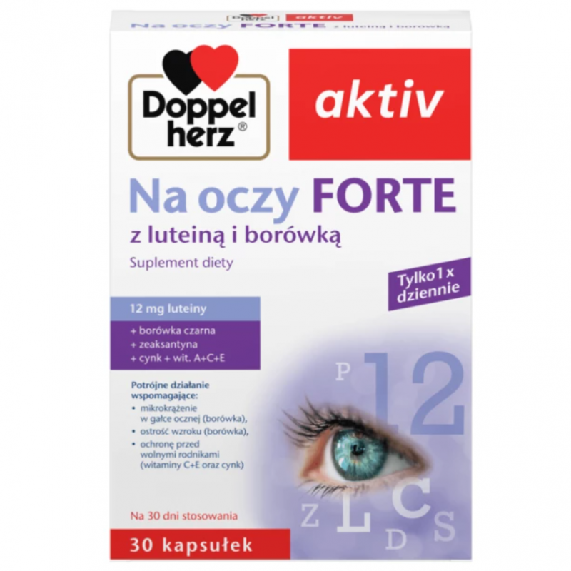 Doppelherz Aktiv Na oczy Forte kapsułki, 30 szt.