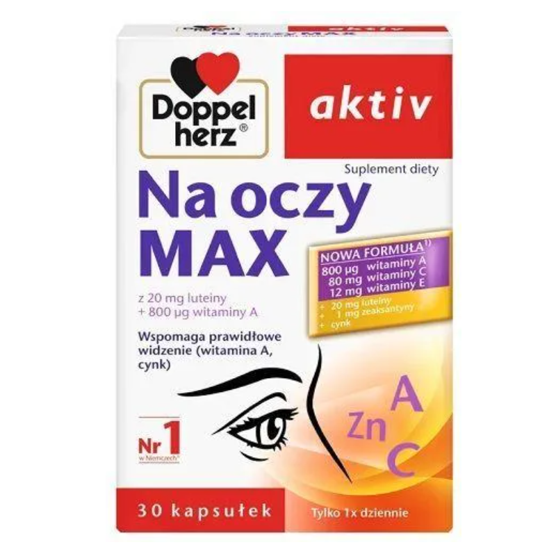 Doppelherz Aktiv Na oczy Max kapsułki, 30 szt.