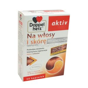 DOPPELHERZ AKTIV Na włosy i skórę - regeneracja 30 kaps.
