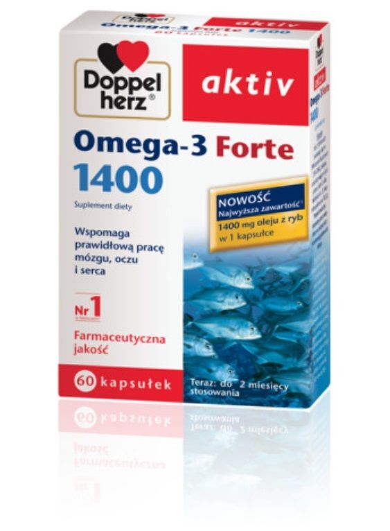 Doppelherz Aktiv Omega-3 Forte kapsułki, 60 szt.