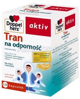 Doppelherz Aktiv Tran kapsułki, 120 szt.