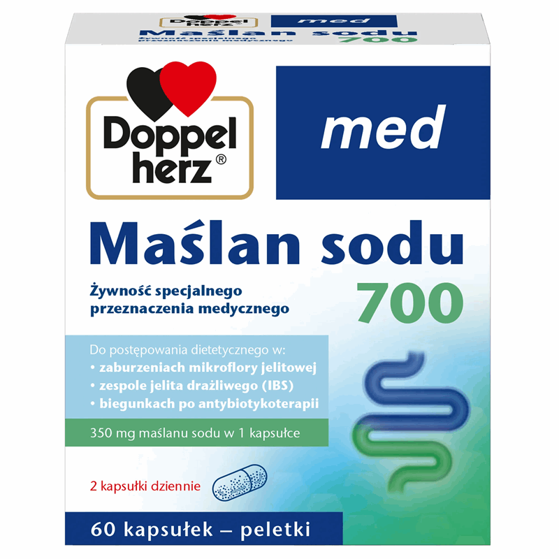 Doppelherz Med Maślan sodu 700 kapsułki, 60 szt.