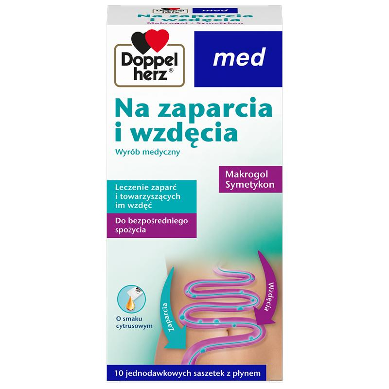 Doppelherz Med Na zaparcia i wzdęcia saszetki, 10 szt.