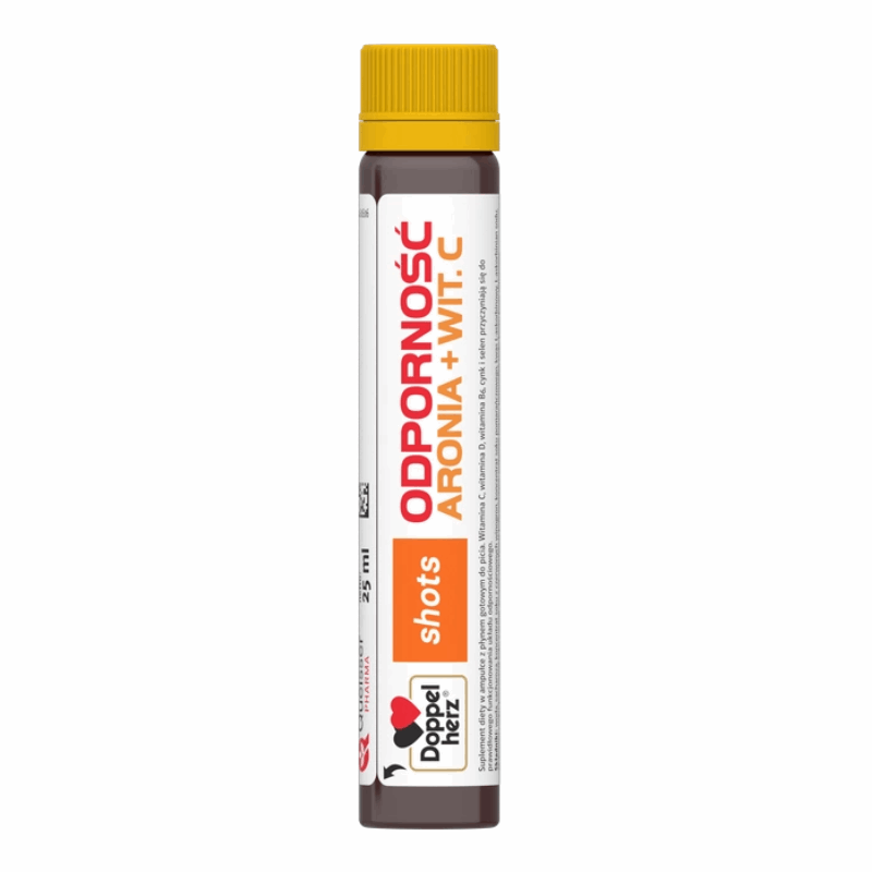 Doppelherz Shots Odporność Aronia + Witamina C ampułki, 10 szt.