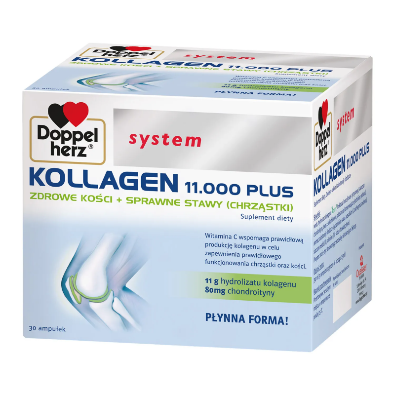 Doppelherz System Kollagen 11.000 Plus ampułki 25 ml, 30 szt.
