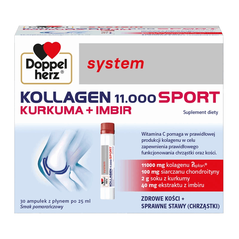 Doppelherz System Kollagen 11.000 Sport ampułki 25 ml, 30 szt.