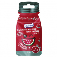 Dosfarm Drażetki odświeżające o smaku arbuza i mięty, 15 g