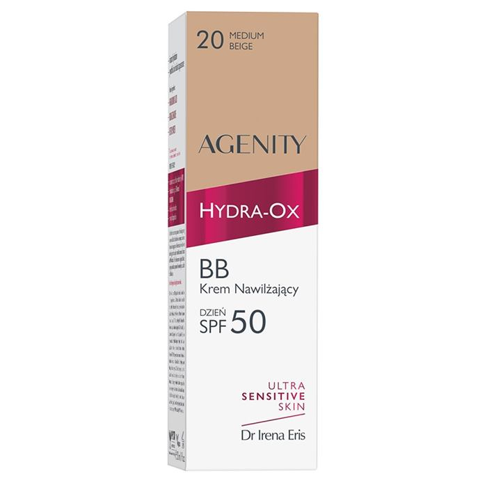 Dr Irena Eris Agenity Hydra-Ox Nawilżający krem BB SPF 50 Medium Beige, 30 ml