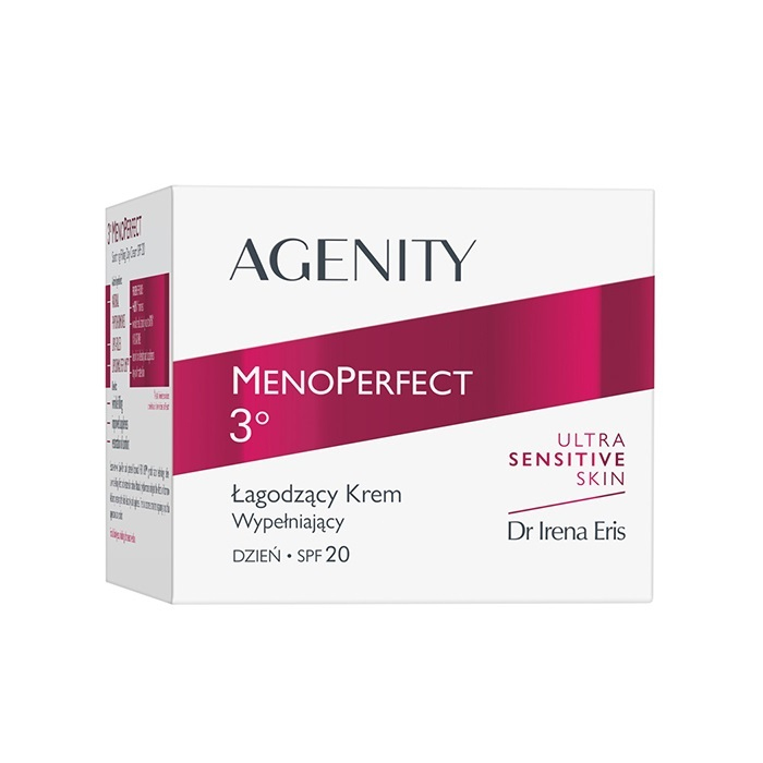 Dr Irena Eris Agenity MenoPerfect 3° Łagodzący krem wypełniający na dzień SPF 20, 50 ml