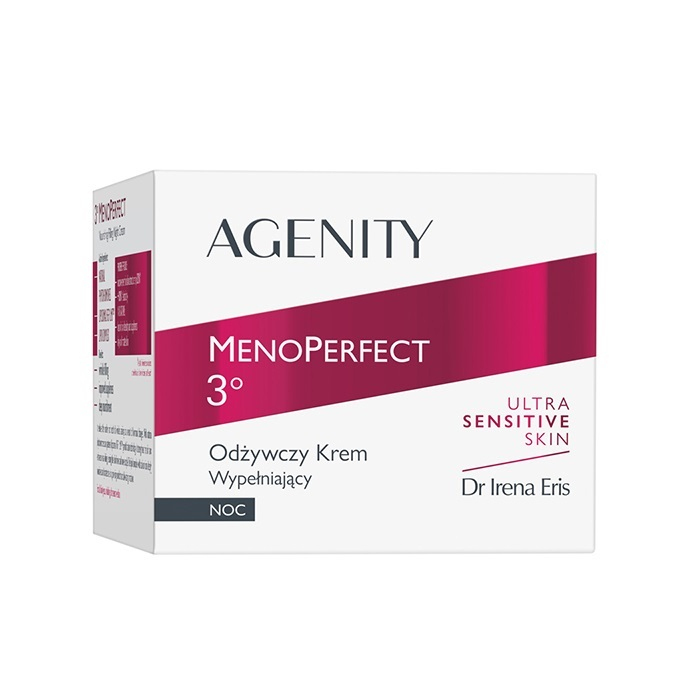 Dr Irena Eris Agenity MenoPerfect 3° Odżywczy krem wypełniający na noc, 50 ml