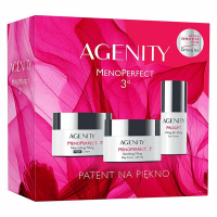 Dr Irena Eris Agenity MenoPerfect 3° Zestaw 2025 (krem na dzień z SPF 20, 50 ml + krem na noc, 50 ml + krem pod oczy, 15 ml), 1 szt.